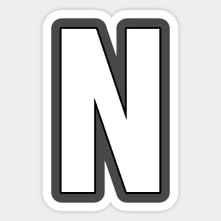 LETTER N Sticker